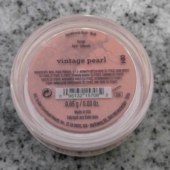 bareMinerals Other - bareMinerals "Vintage Pearl" .03 oz Powder Blush